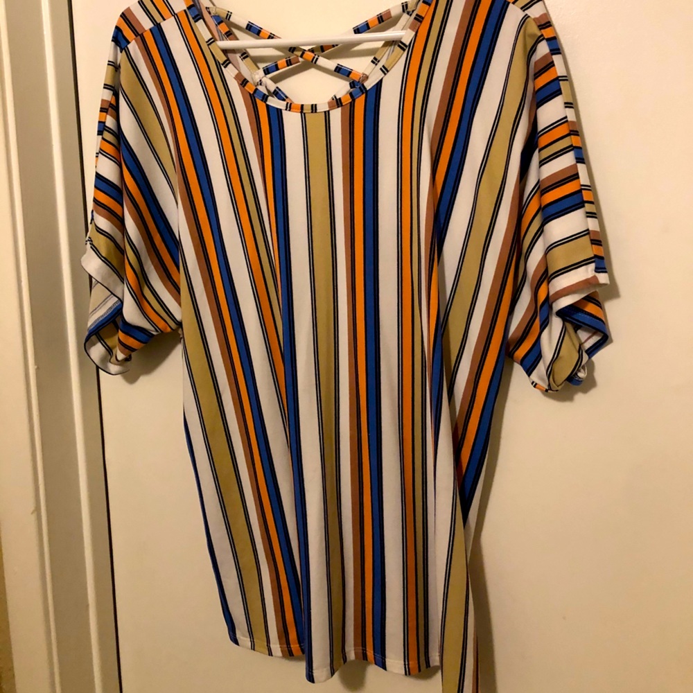 Colorful stripped blouse